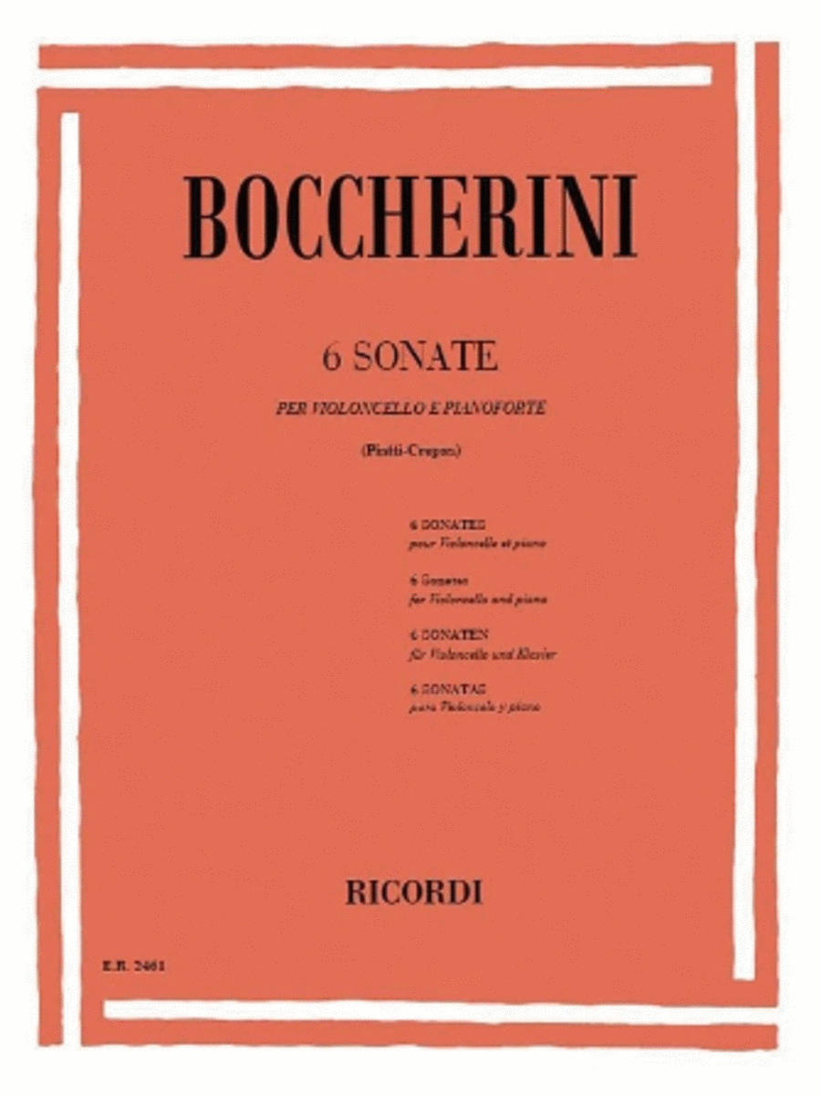 Luigi Rodolpho Boccherini : 6 Sonatas