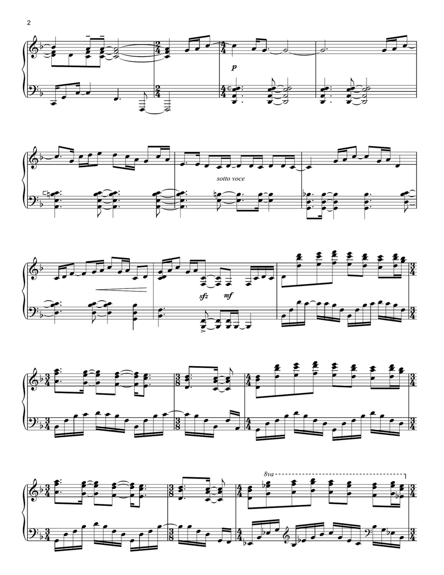 The Gift Piano, Vocal, Guitar scores gallery preview page 2