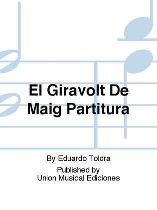 Book cover for El Giravolt De Maig Partitura