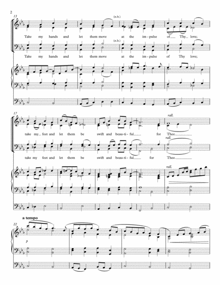 Take My Life That I May Be - an original setting for SATB and Organ