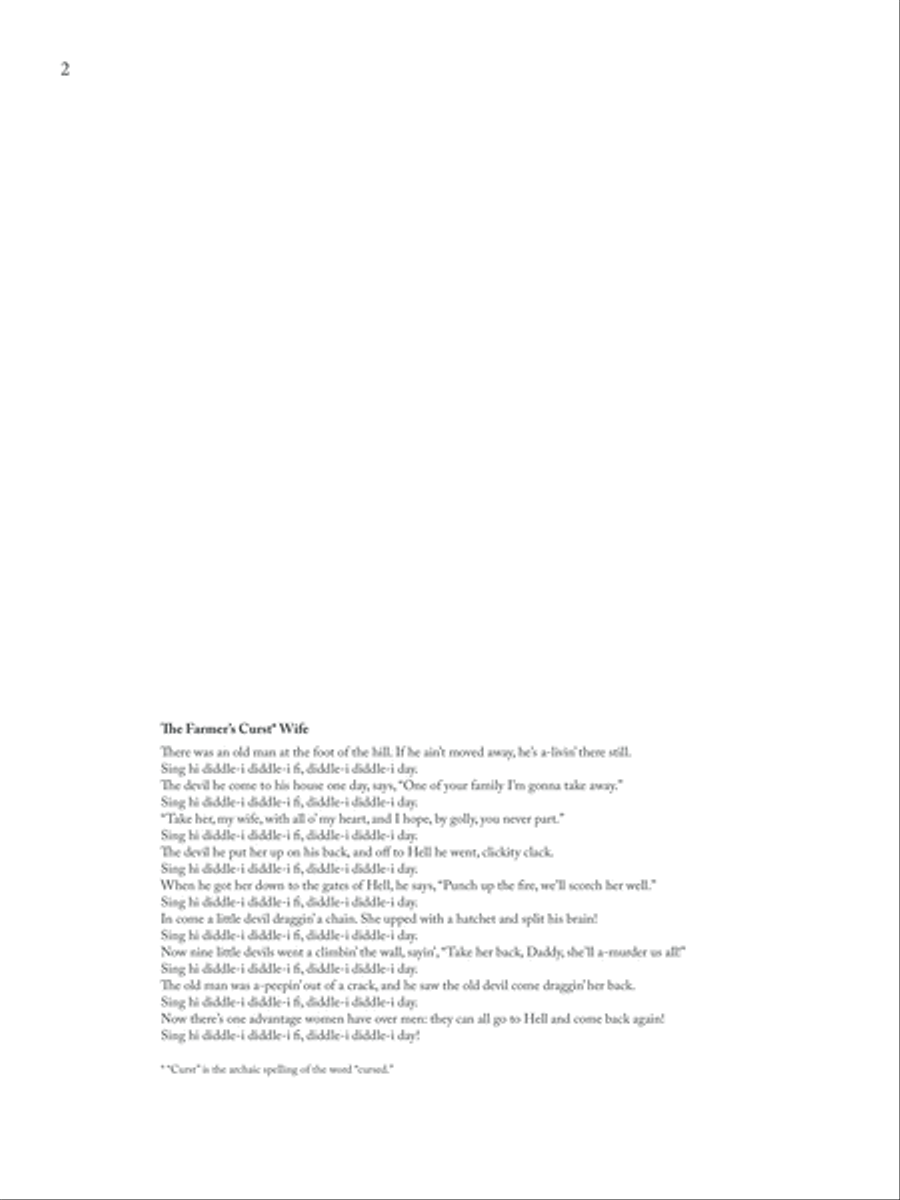 The Farmer's Curst Wife The Farmer's Curst Wife Medium Voice scores gallery preview page 1