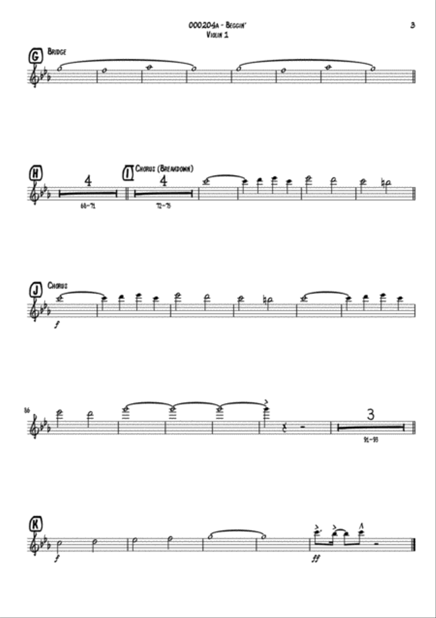 Beggin' Small Ensemble scores gallery preview page 3