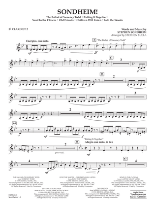 Sondheim! (arr. Stephen Bulla) - Bb Clarinet 2