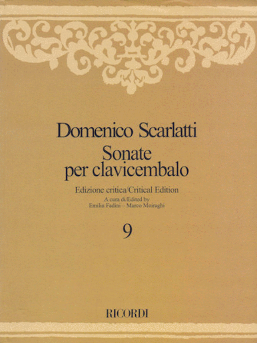 Sonate per Clavicembalo Volume 9 Critical Edition Harpsichord scores gallery preview page 1