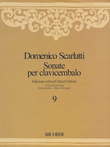 Sonate per Clavicembalo Volume 9 Critical Edition