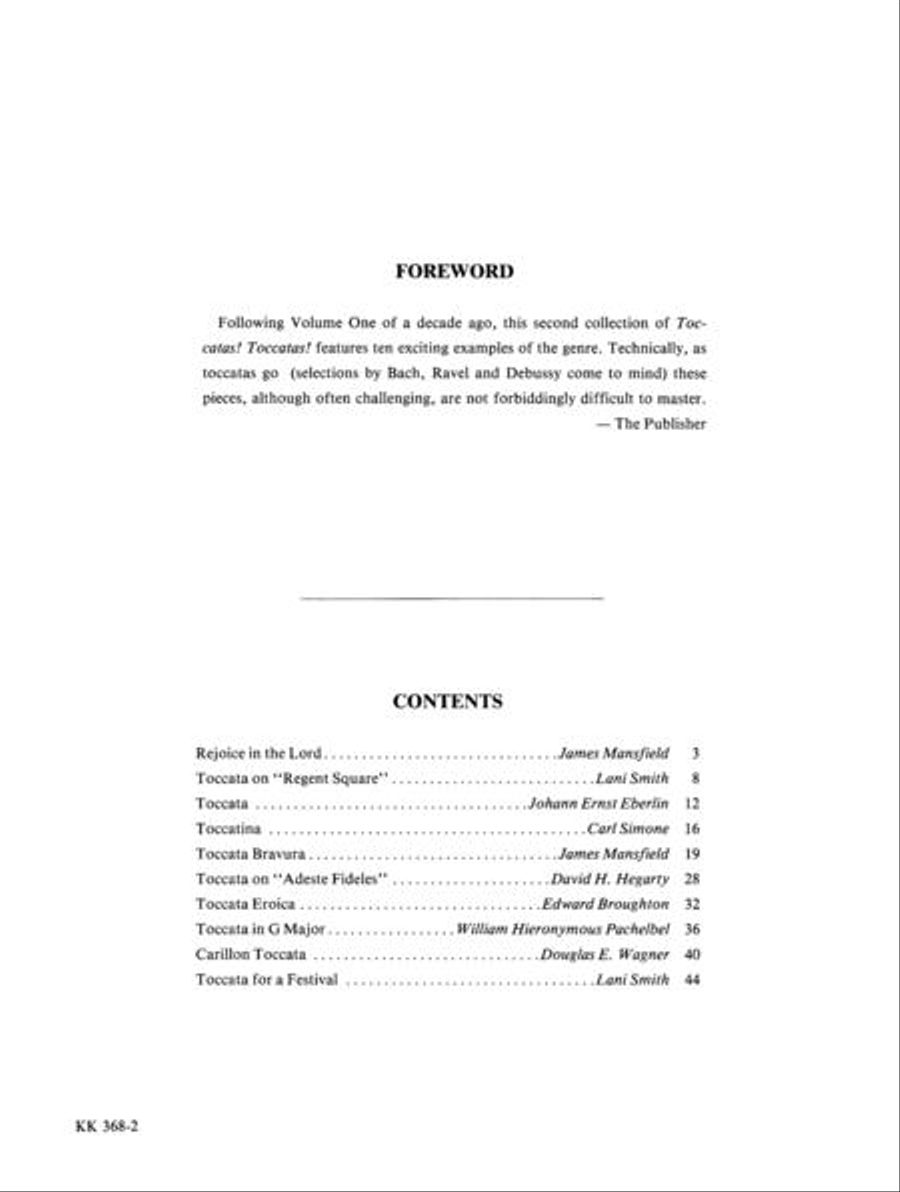 Toccatas! Toccatas!, Vol. 2 Organ Solo scores gallery preview page 3