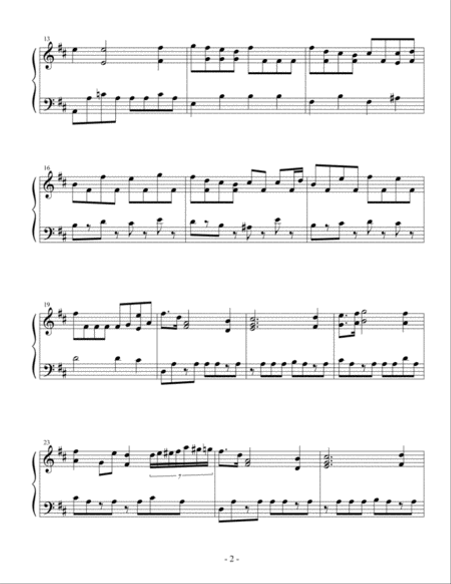 Raindrop Prelude for Carillon Glockenspiel scores gallery preview page 2