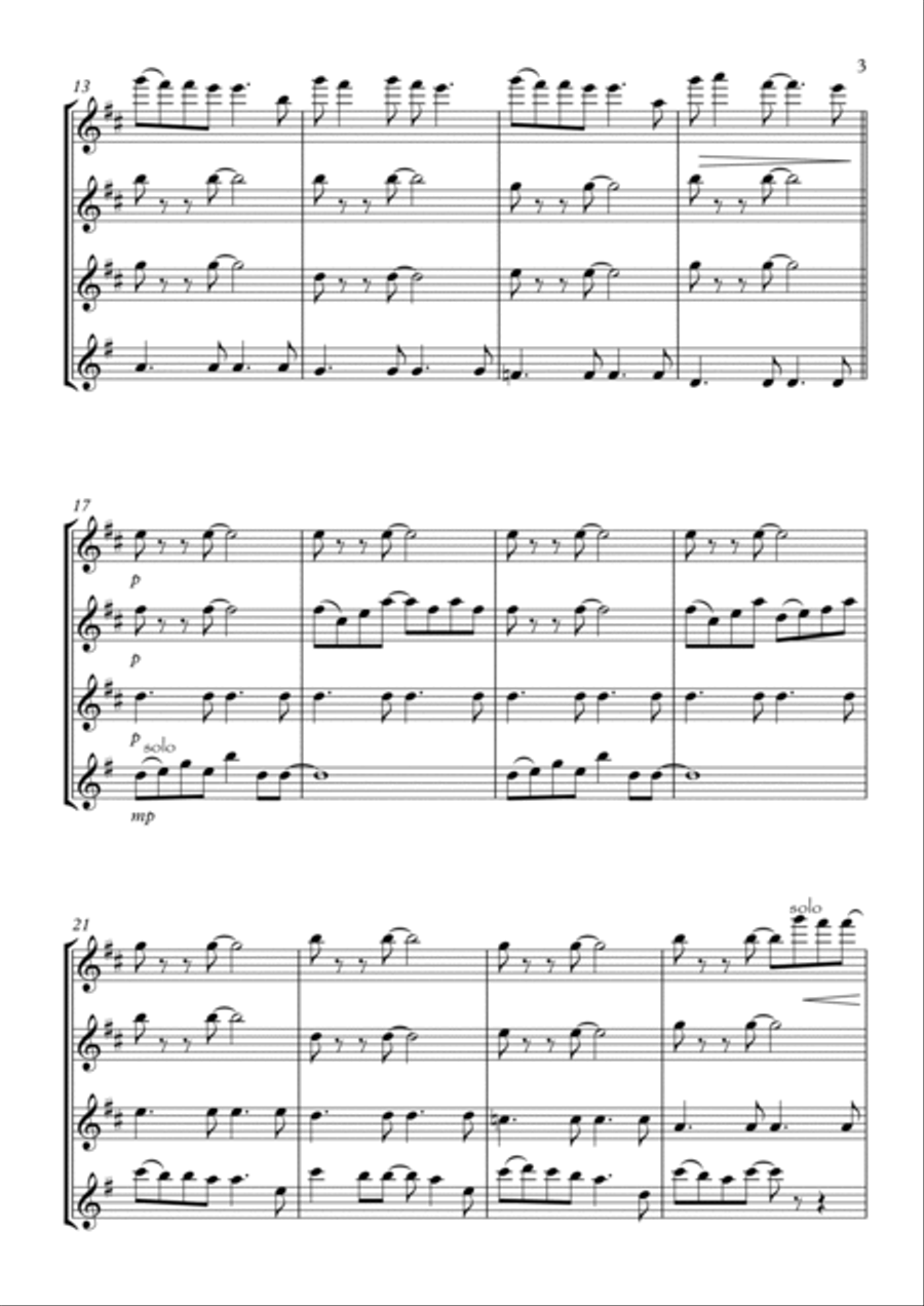 Mandy Flute Quartet scores gallery preview page 3