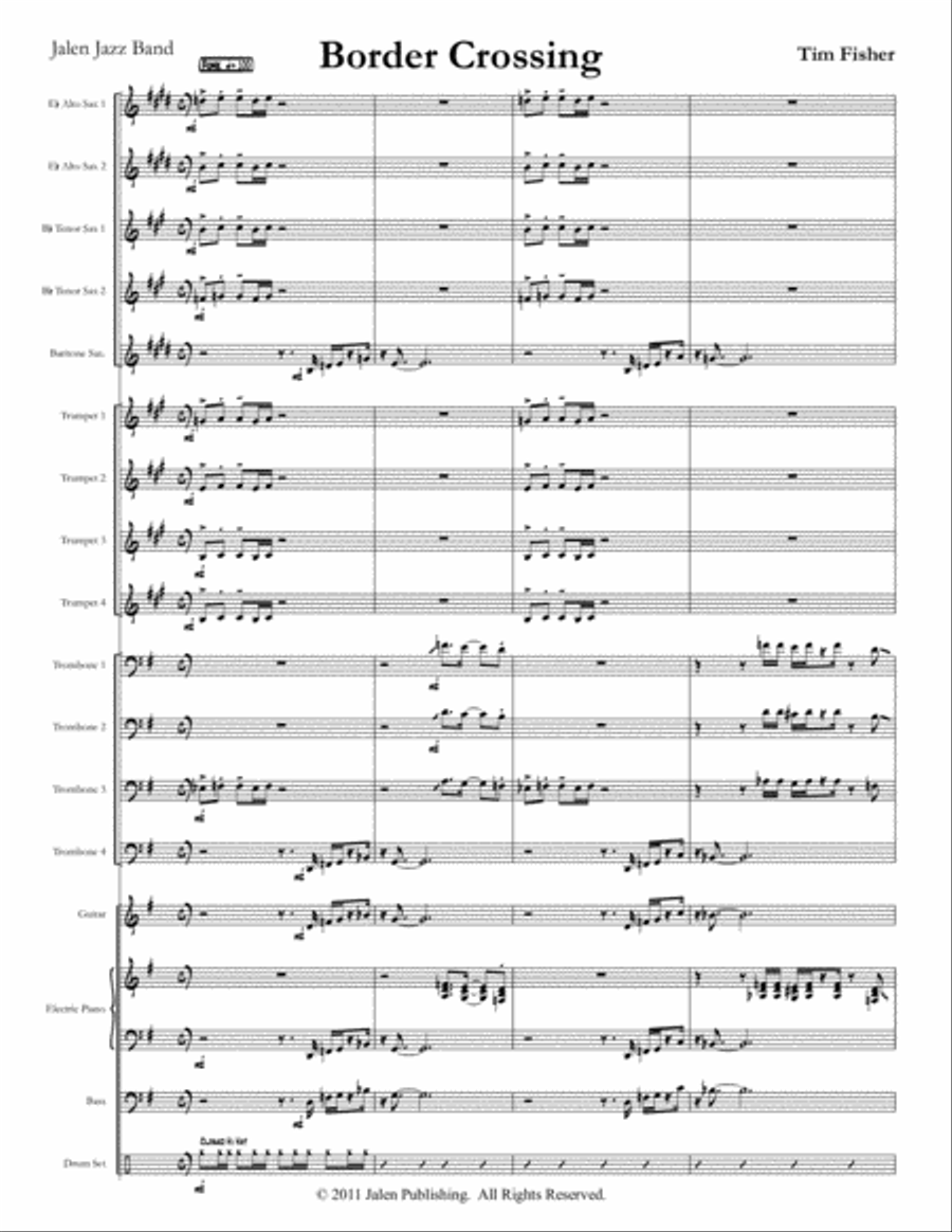Border Crossing Jazz Ensemble scores gallery preview page 2