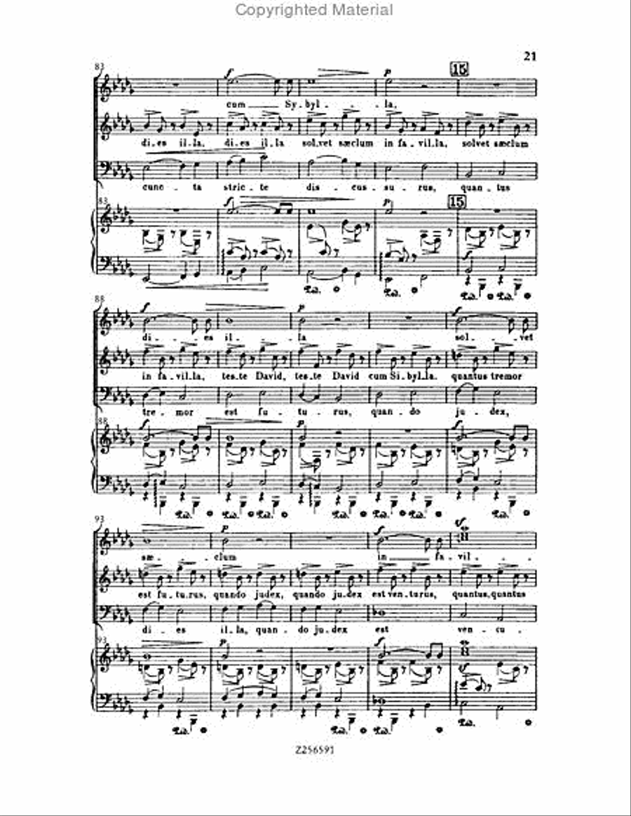 Grande Messe du Morts, H 75 Choir scores gallery preview page 21