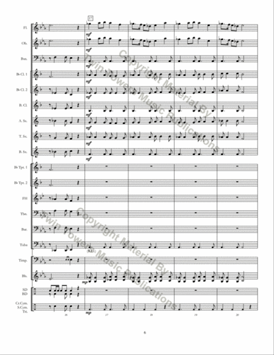 March to the Arches March to the Arches Concert Band scores gallery preview page 6