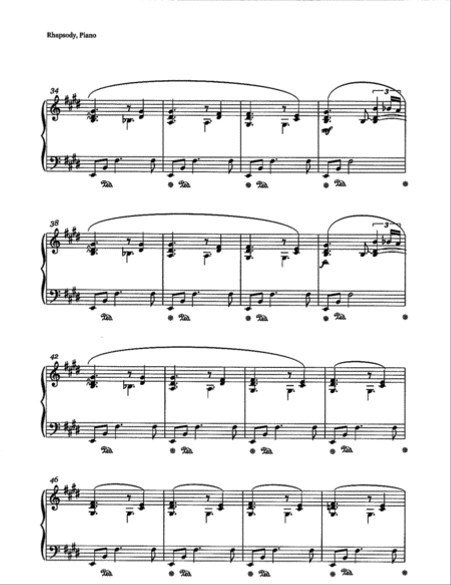 Rhapsody - Wind of the Sea Piano Solo scores gallery preview page 3