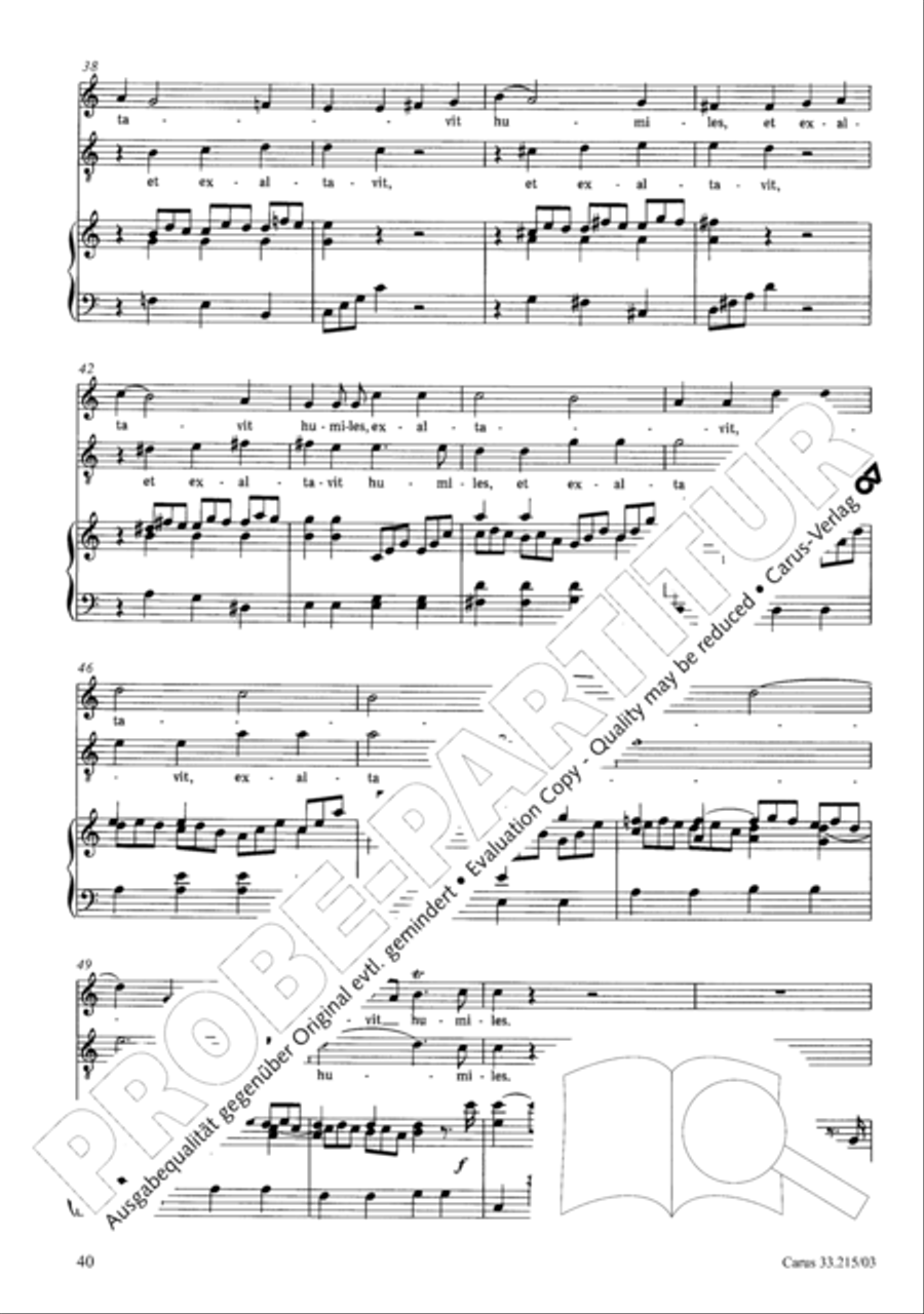 Magnificat Magnificat 4-Part scores gallery preview page 41