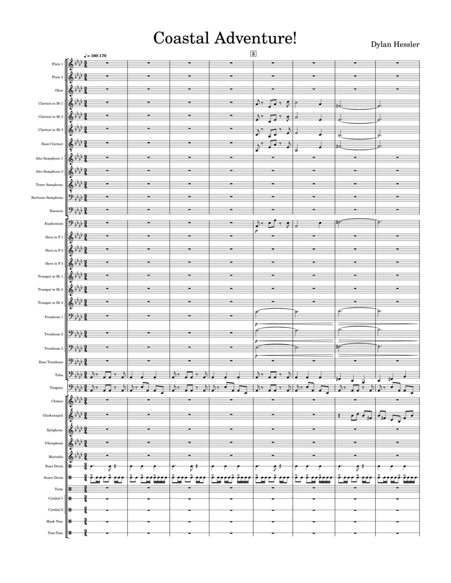 Coastal Adventure! Concert Band scores gallery preview page 1