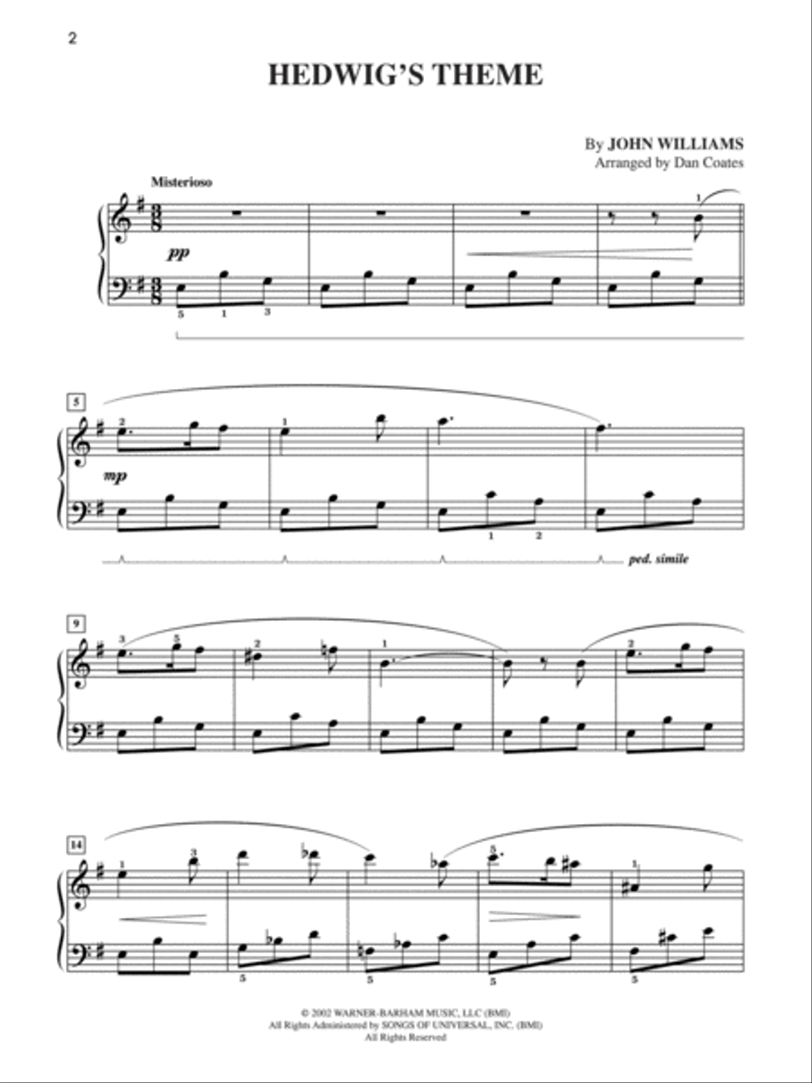 Hedwig's Theme (from Harry Potter and the Half-Blood Prince) Small Ensemble scores gallery preview page 2