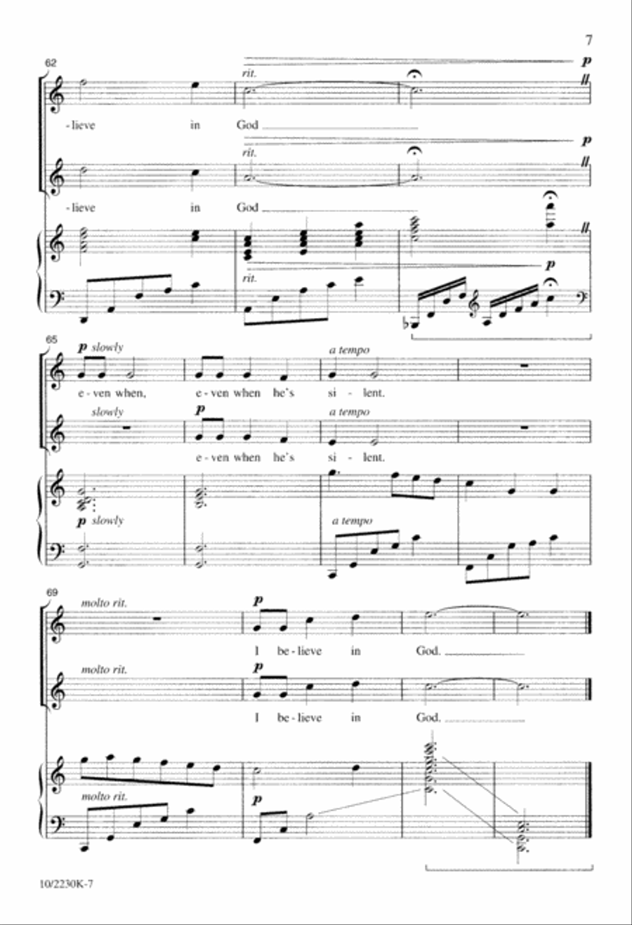 I Believe in God I Believe in God 2-Part scores gallery preview page 8