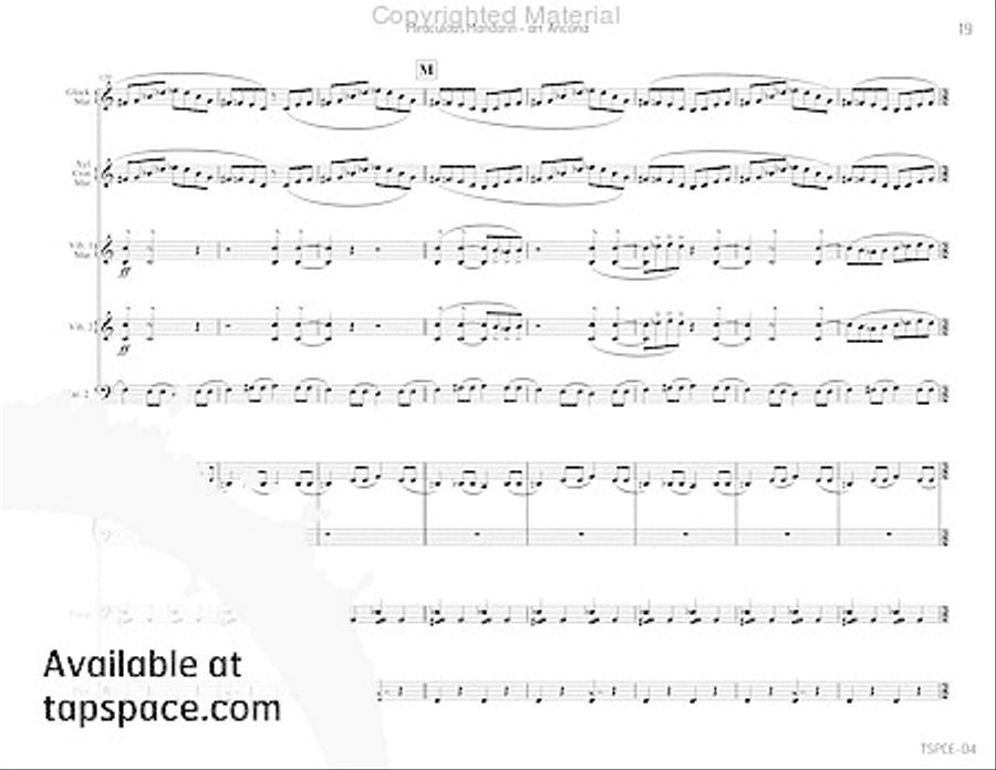 Miraculous Mandarin, The Miraculous Mandarin, The Percussion Ensemble scores gallery preview page 22