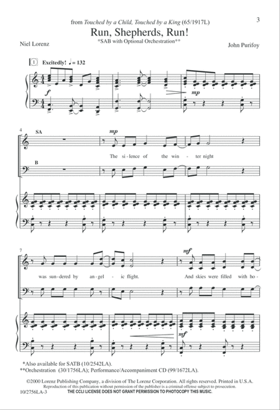 Run, Shepherds, Run 3-Part scores gallery preview page 3
