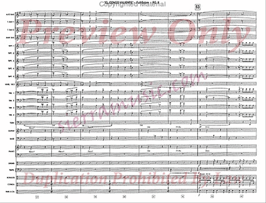 El Congo Valiente Jazz Ensemble scores gallery preview page 9