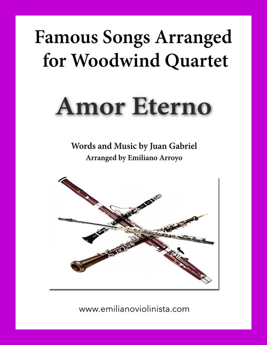 Amor Eterno (el Mas Triste Recuerdo) Woodwind Quartet scores gallery preview page 1