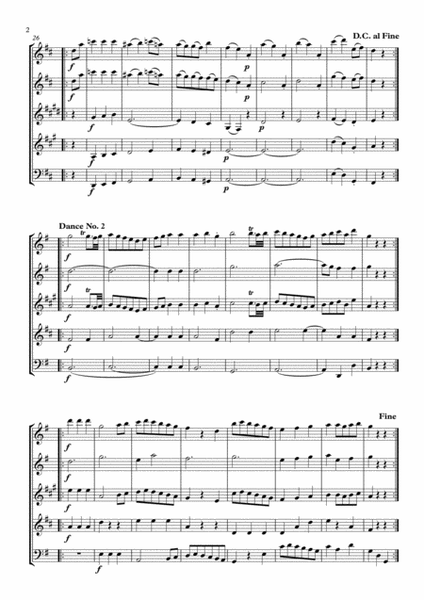 Three German Dances K.605 arranged for Woodwind Quintet image number null