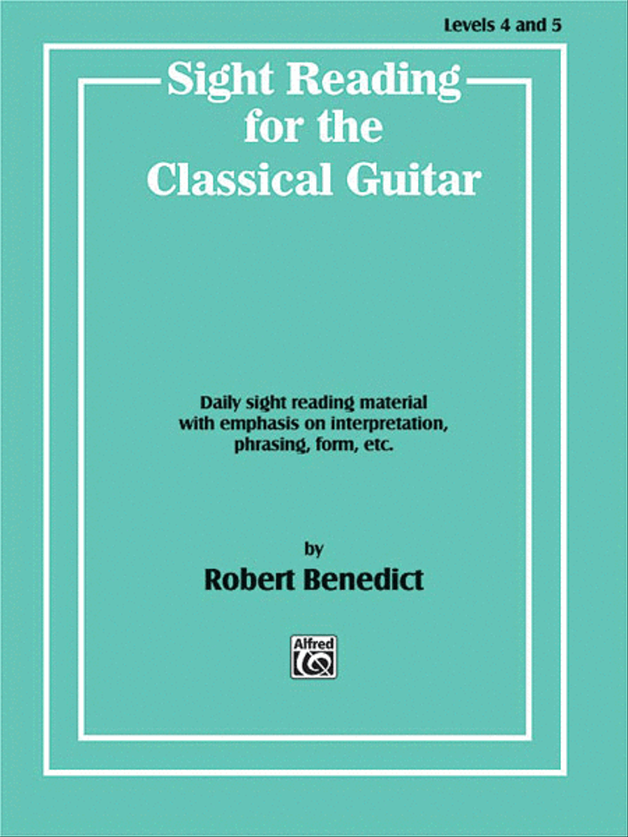Sight Reading for the Classical Guitar - Levels 4 to 5 School and Community scores gallery preview page 1