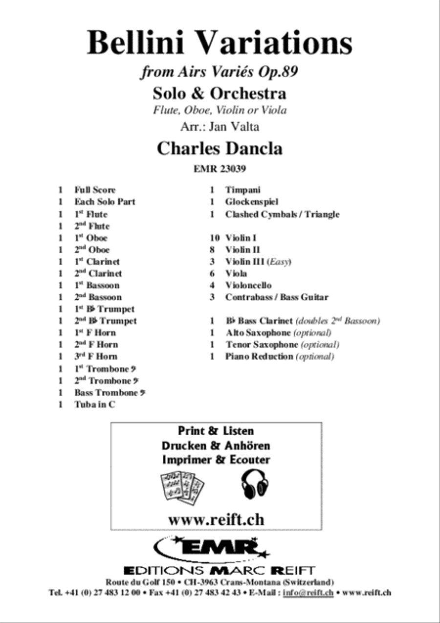 Bellini Variations Orchestra scores gallery preview page 2