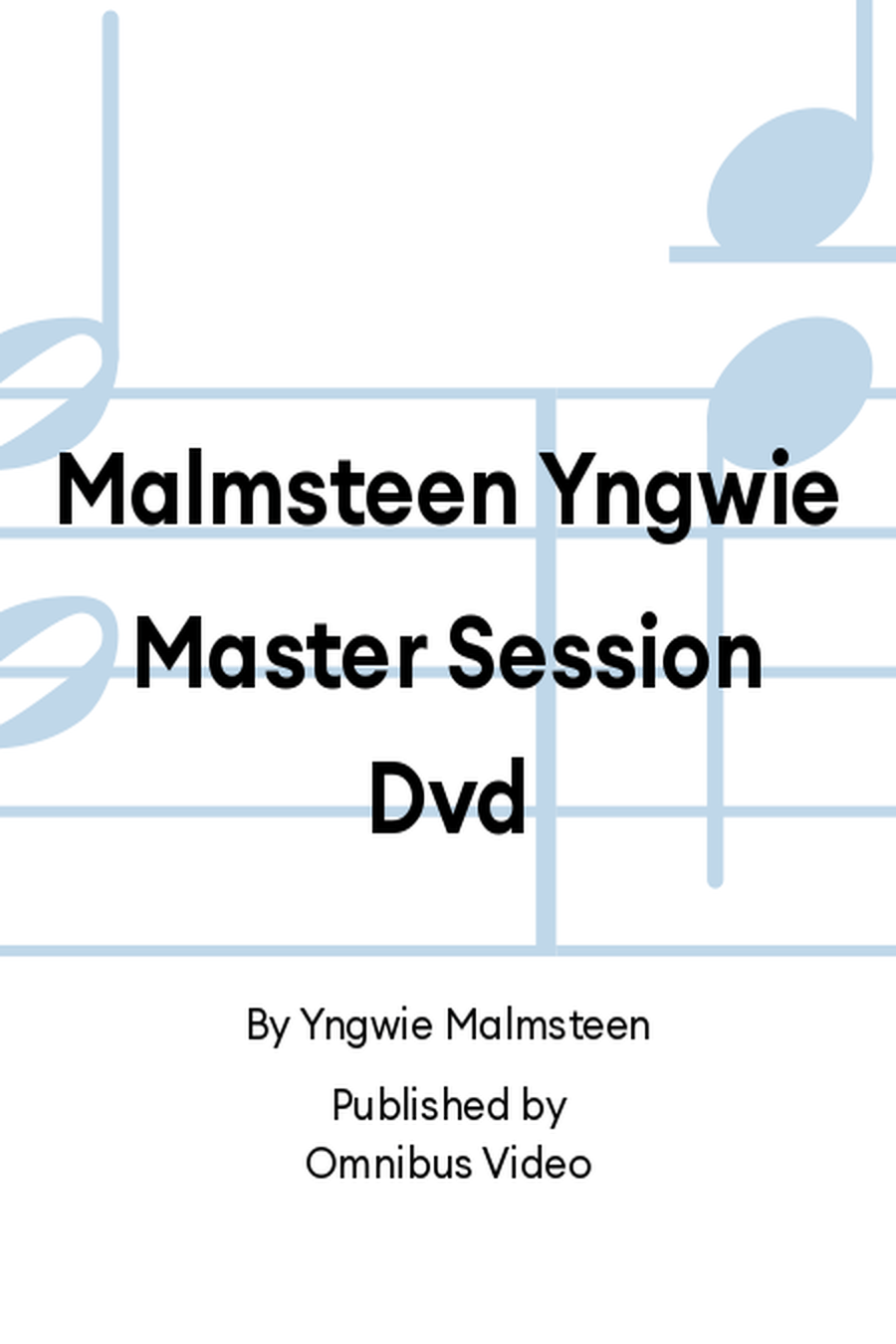 Malmsteen Yngwie Master Session Dvd DVD scores gallery preview page 1