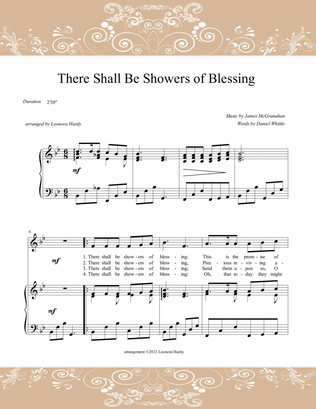 There Shall Be Showers of Blessing (Thanksgiving)