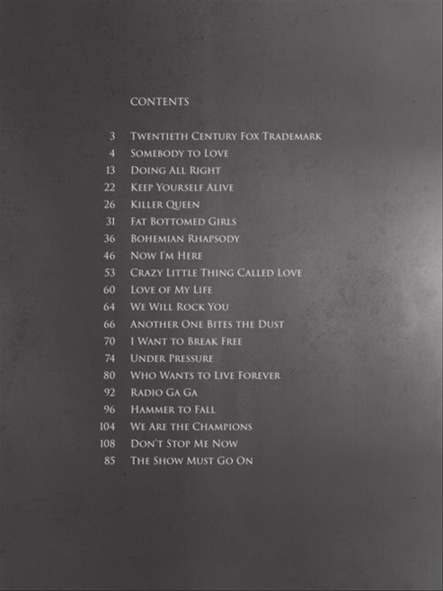 Bohemian Rhapsody Piano, Vocal, Guitar scores gallery preview page 4