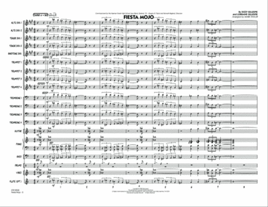 Fiesta Mojo - Conductor Score (Full Score) Jazz Ensemble scores gallery preview page 2