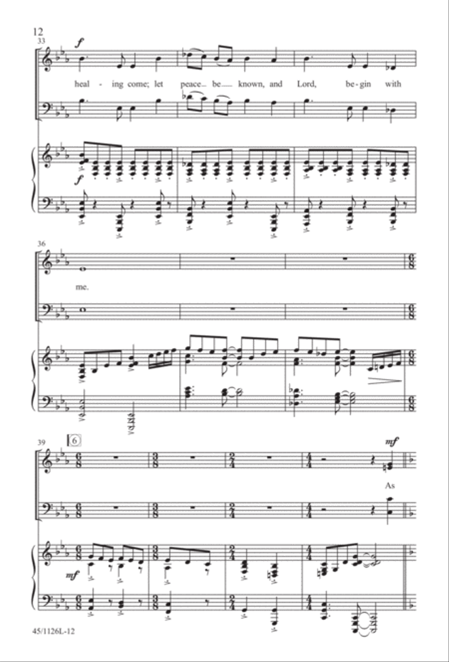 Prayers for the Nations 4-Part scores gallery preview page 13