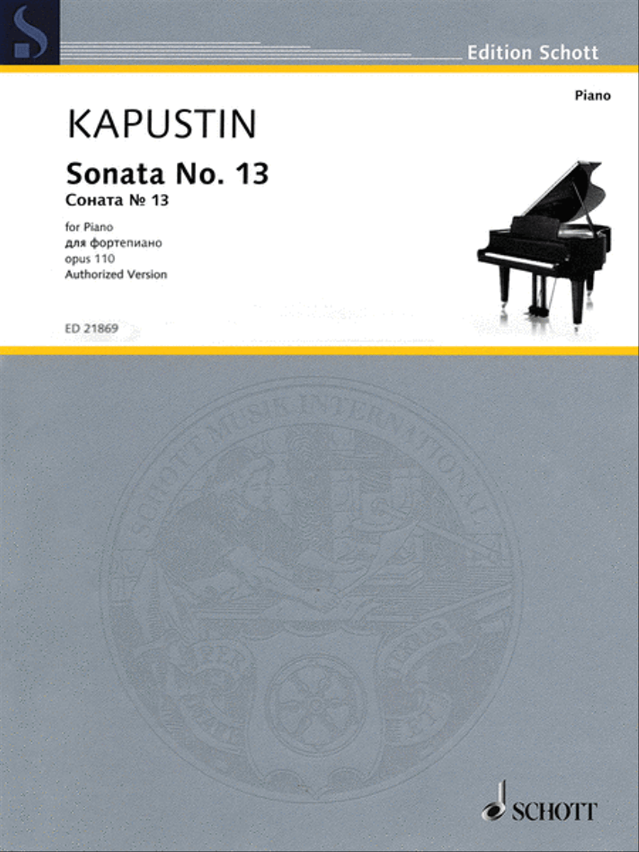 Sonata No. 13, Op. 110 Sonata No. 13, Op. 110 Piano Solo scores gallery preview page 1