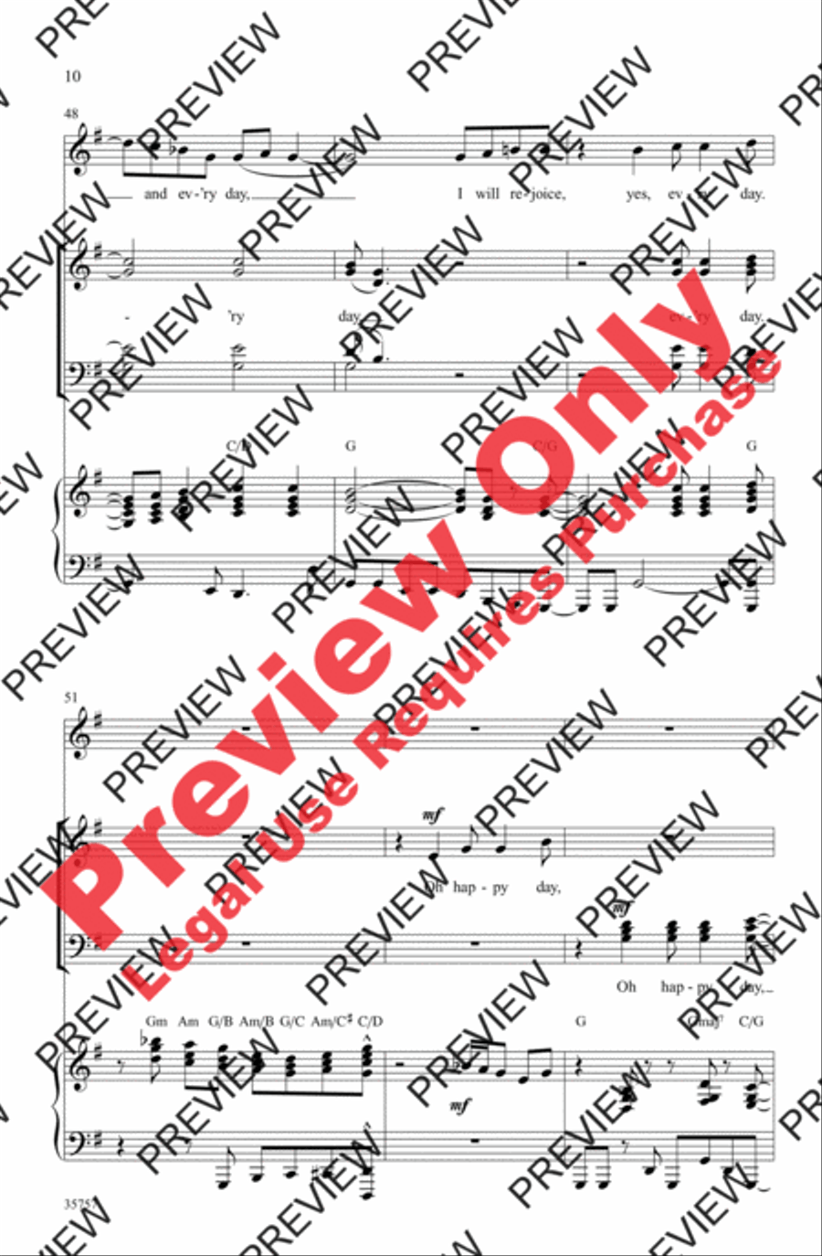 Oh Happy Day Oh Happy Day 4-Part scores gallery preview page 10