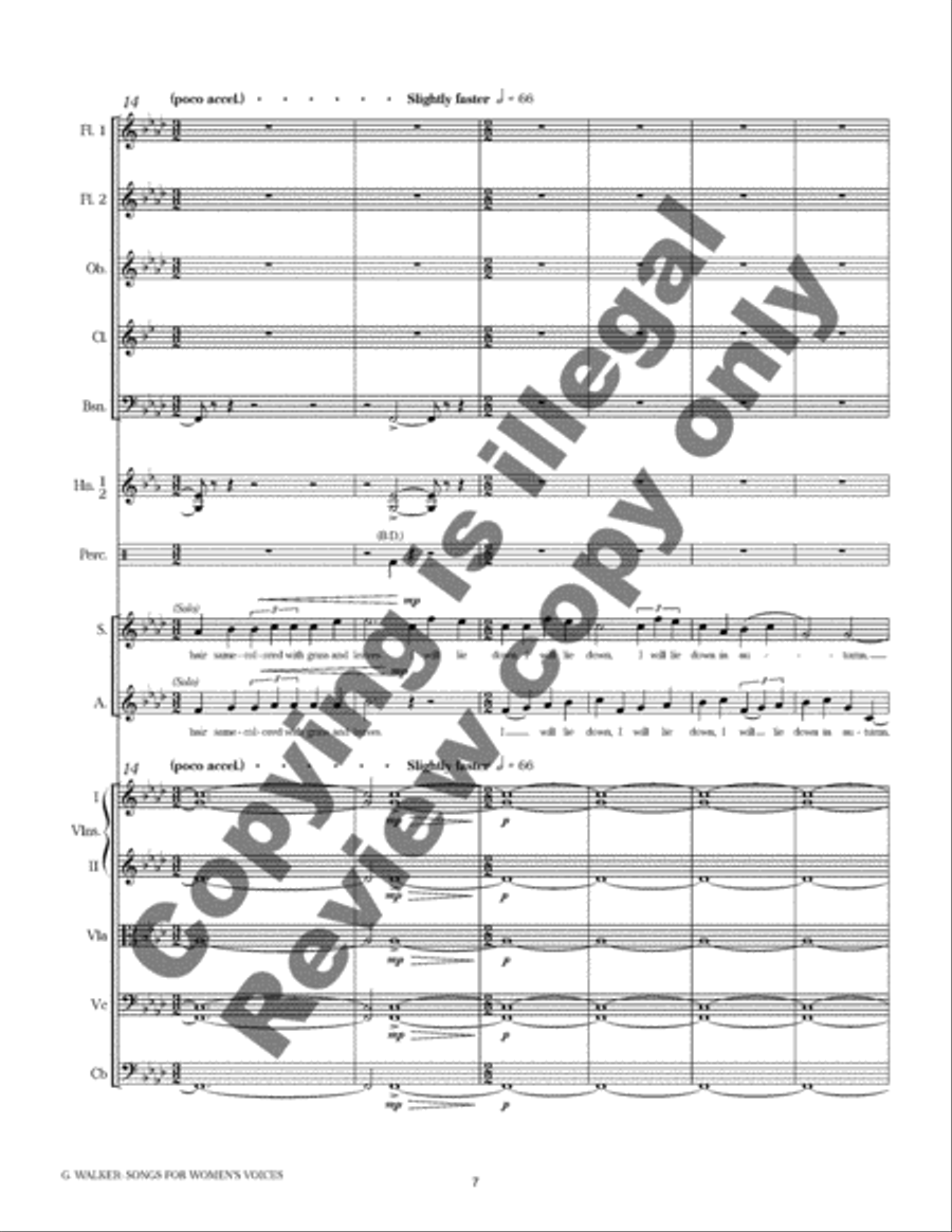 In Autumn (Orchestra Score) Choir scores gallery preview page 6