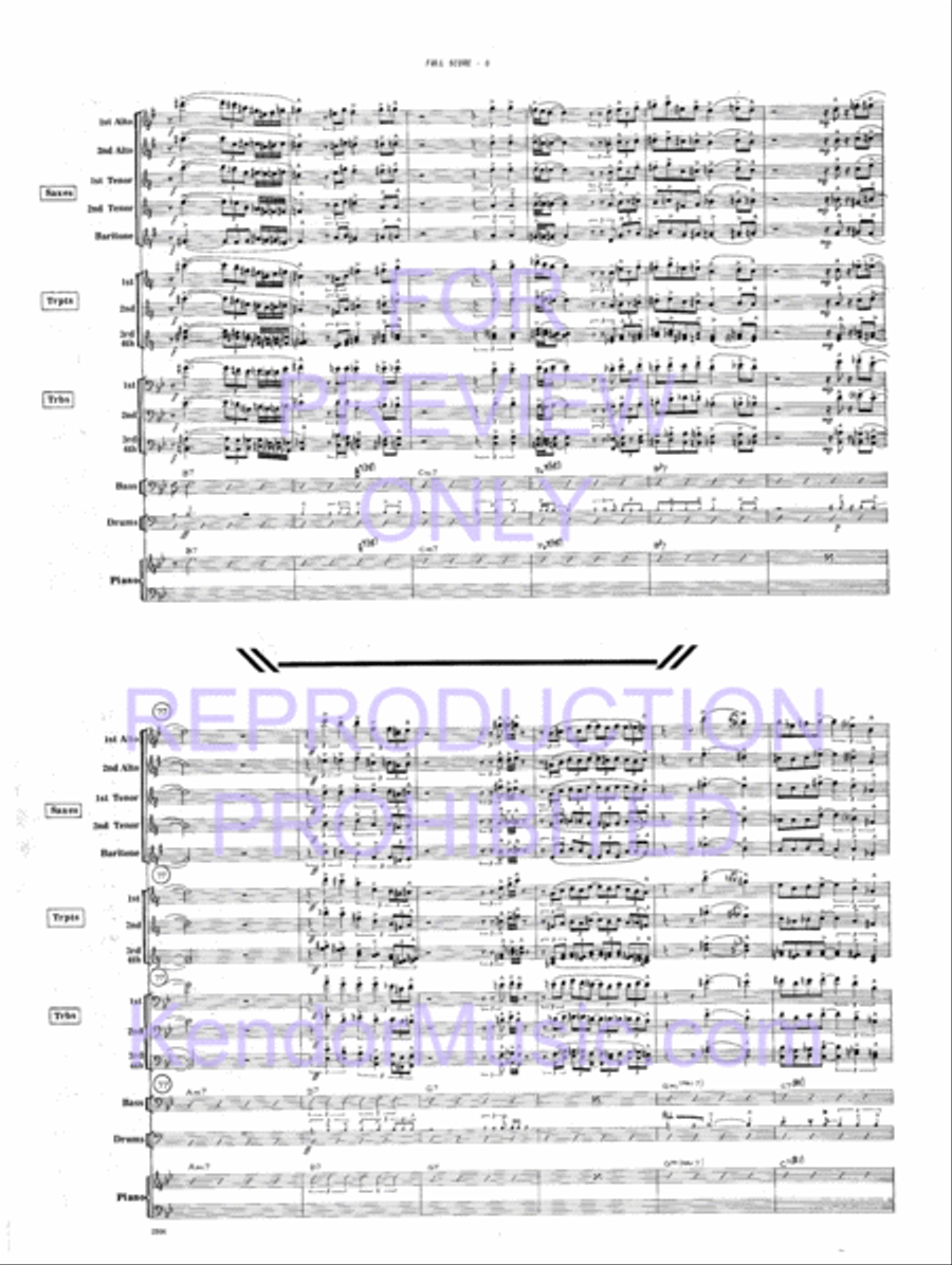 Road Time Shuffle Jazz Ensemble scores gallery preview page 9