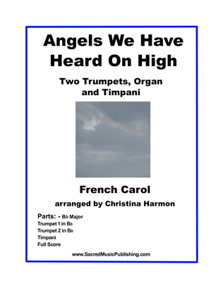 Book cover for Angels We Have Heard for Two Trumpets and Organ with Optional Timpani