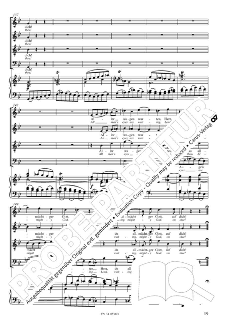 Thou very God and David's Son (3rd version) (Du wahrer Gott und Davids Sohn) 4-Part scores gallery preview page 20