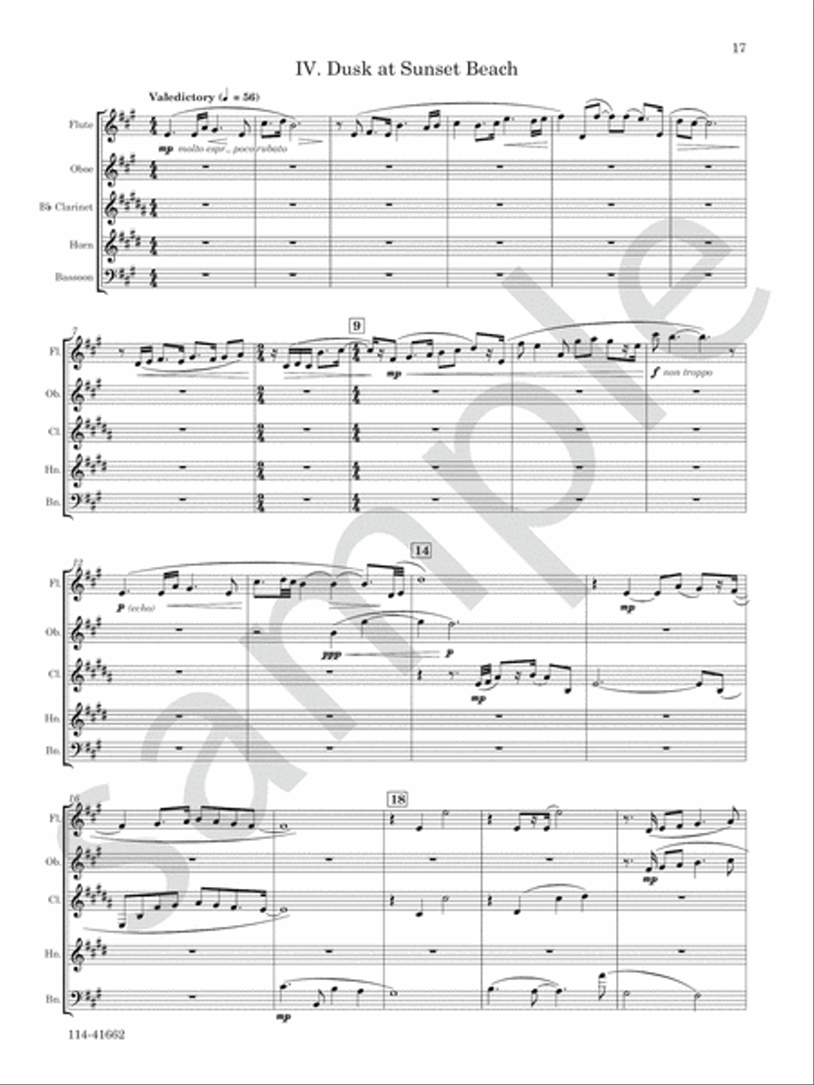 Cape May Breezes Woodwind Quintet scores gallery preview page 9