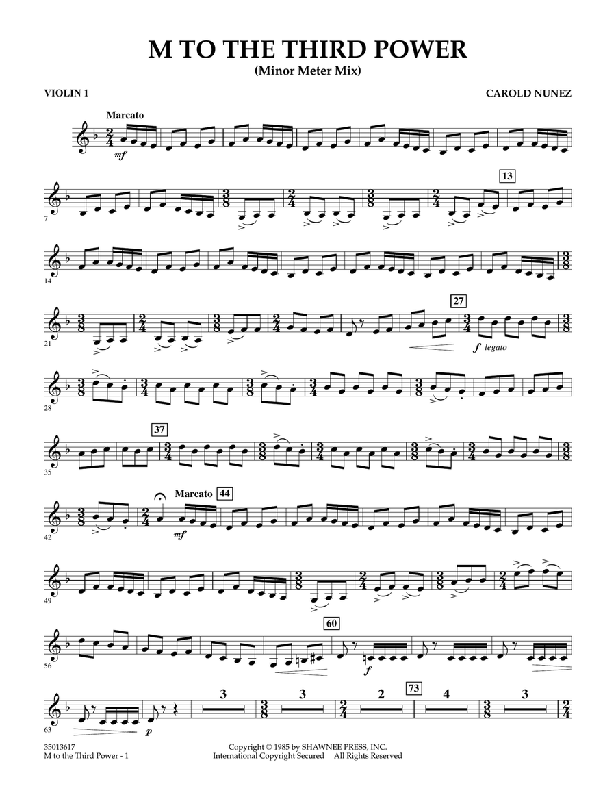 M To The Third Power (Minor Meter Mix) - Violin 1