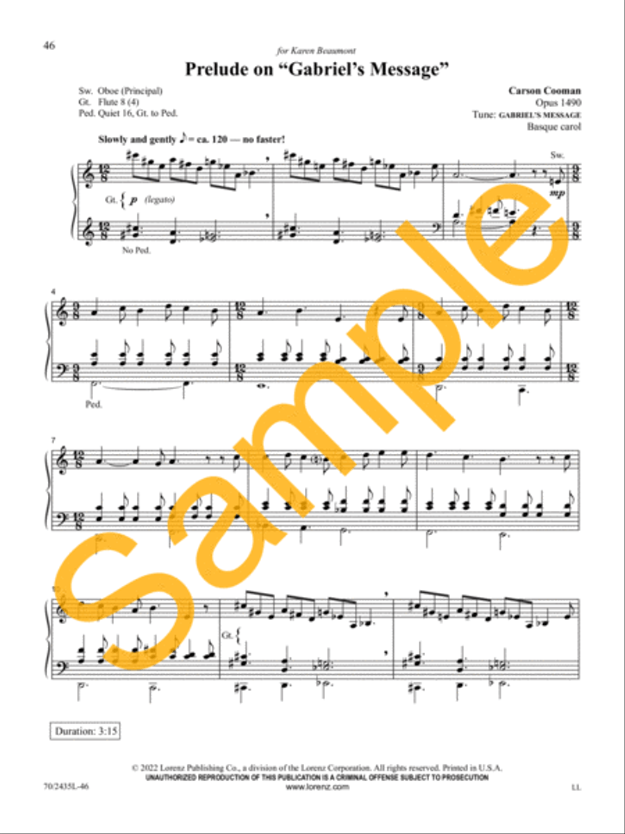 Easy Organ Library, Vol. 74 Organ Solo scores gallery preview page 17