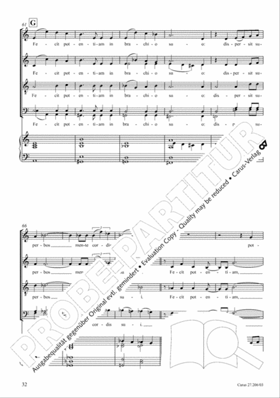 Magnificat Magnificat 4-Part scores gallery preview page 33
