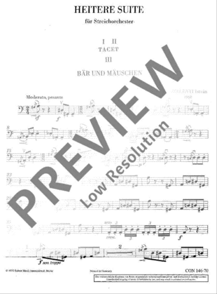 Heitere Suite Heitere Suite Double Bass scores gallery preview page 2
