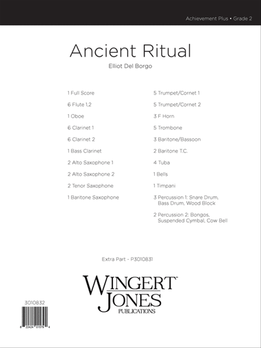 Ancient Ritual (Score) Ancient Ritual (Score) Concert Band scores gallery preview page 1