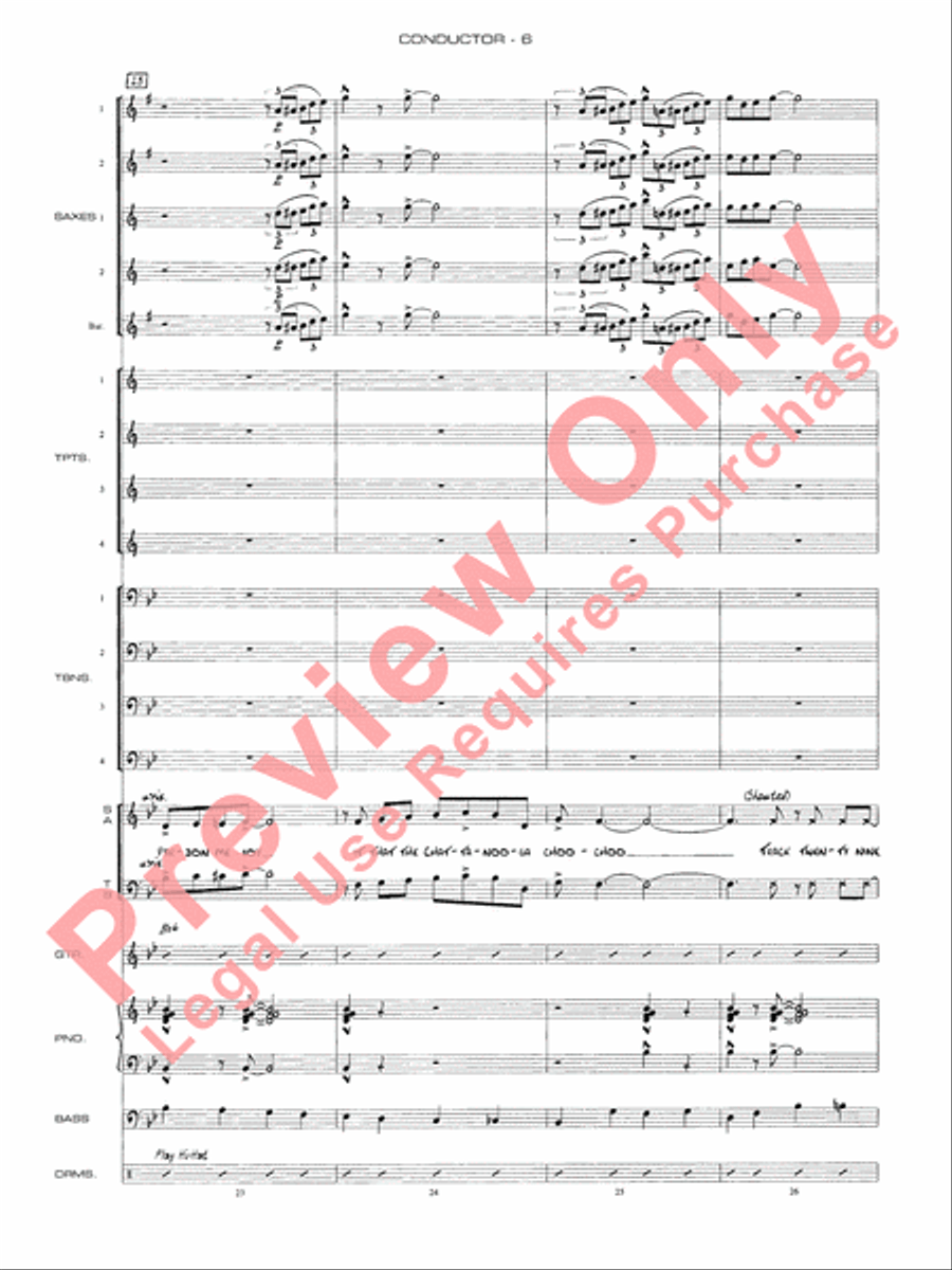Chattanooga Choo Choo Jazz Ensemble scores gallery preview page 9