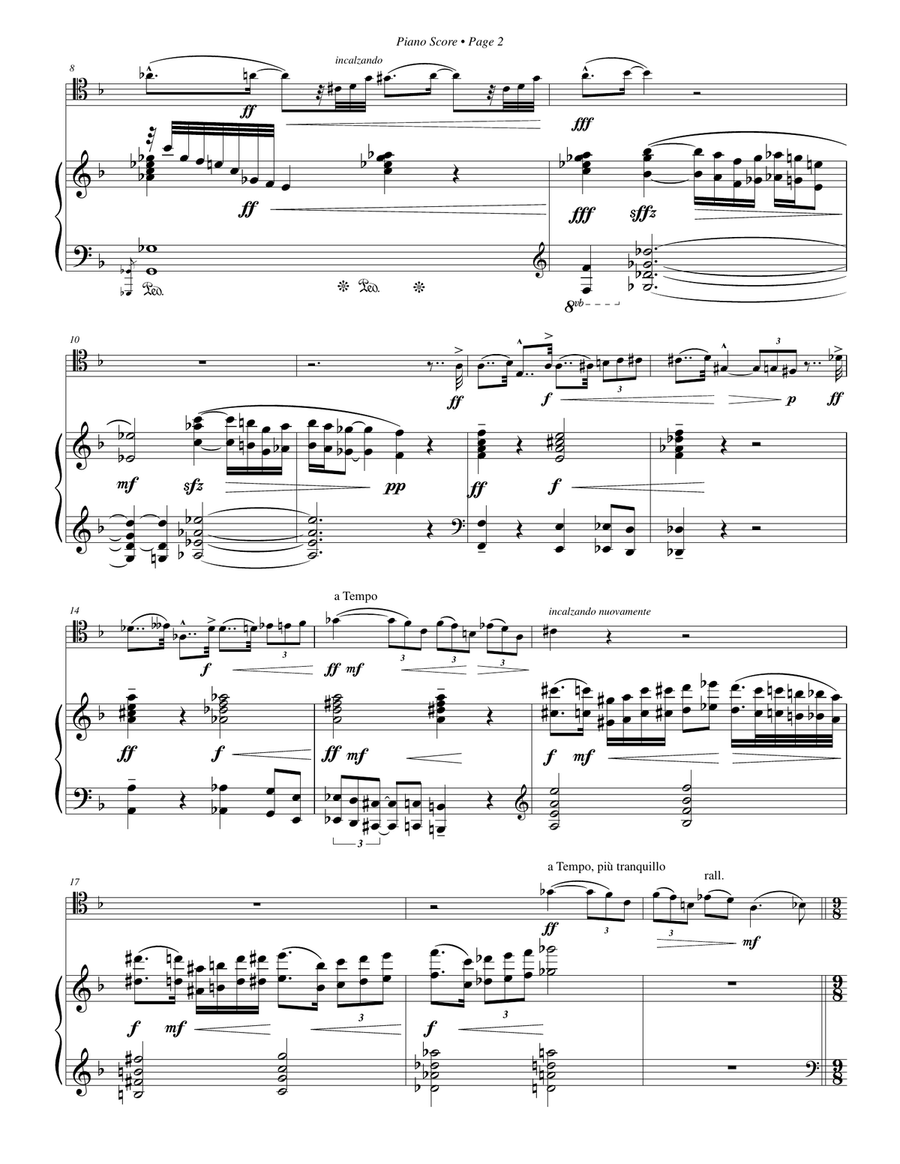 Sonata per Trombone e Pianoforte Piano scores gallery preview page 3
