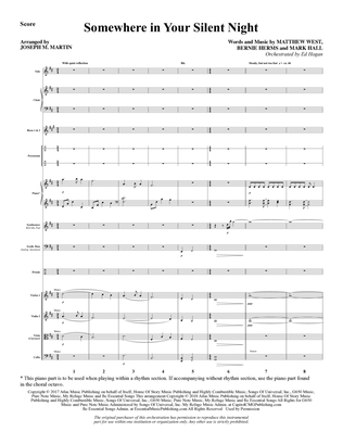 Somewhere in Your Silent Night - Full Score