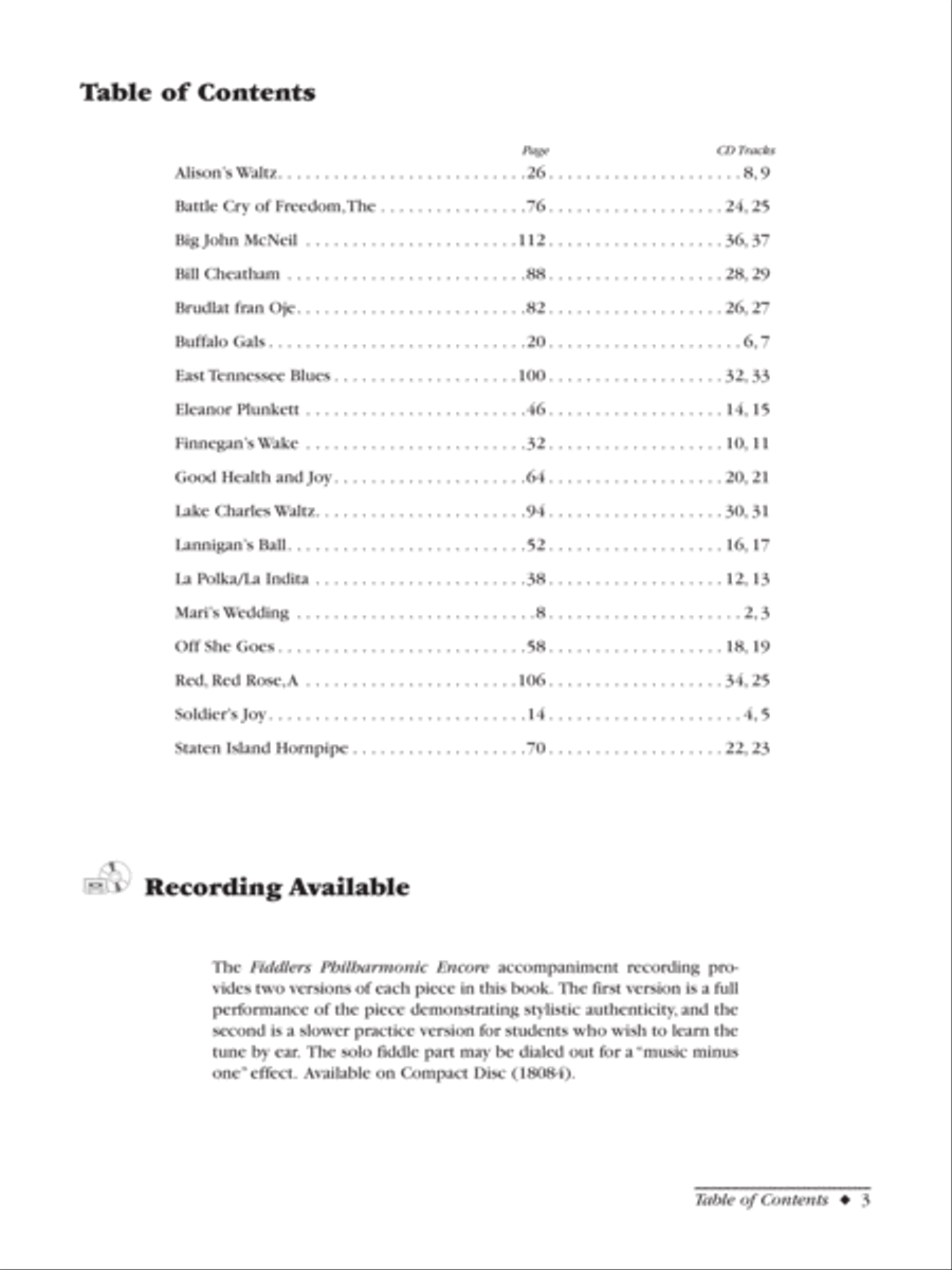 Fiddlers Philharmonic Encore! String Orchestra scores gallery preview page 2