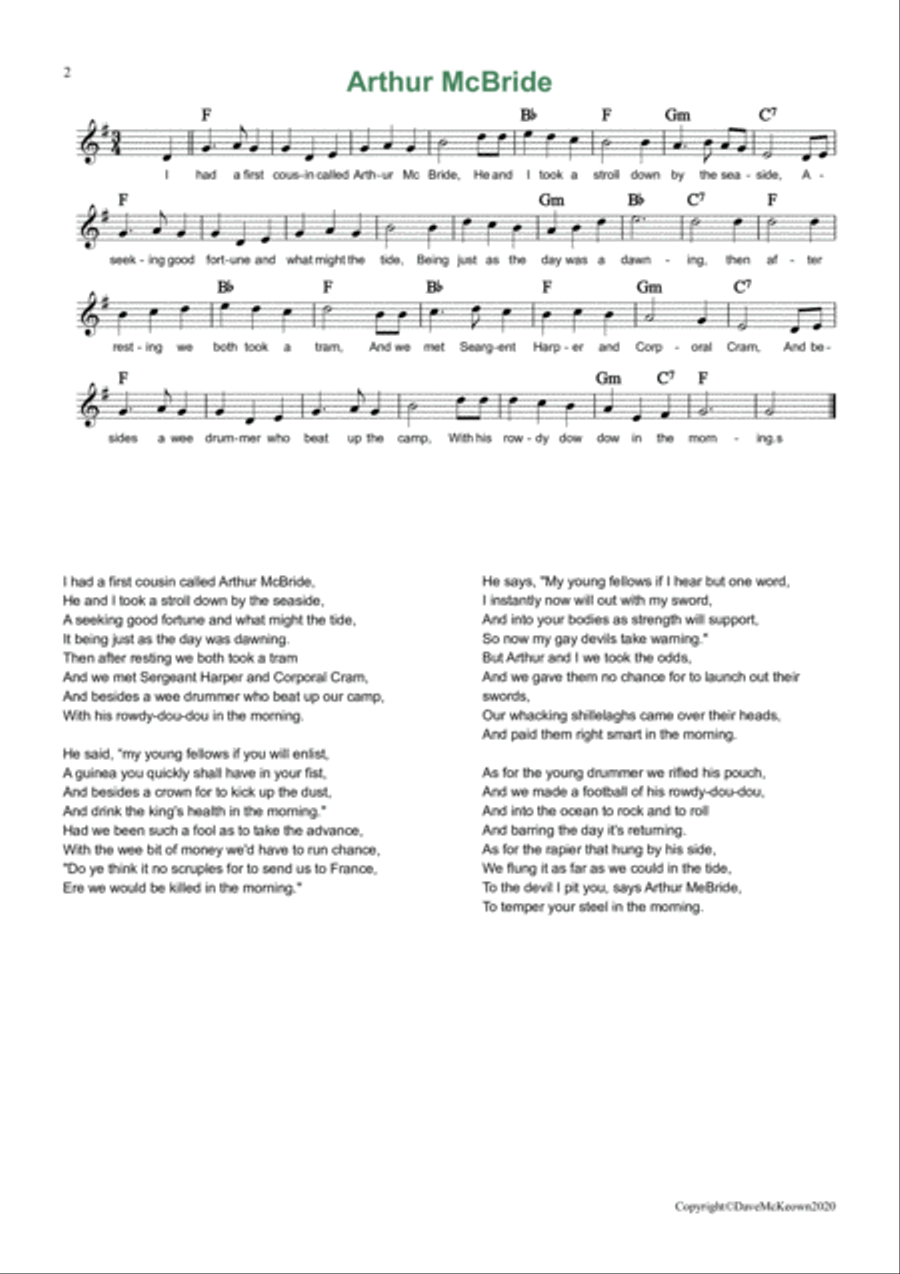 24 Favourite Songs of Ireland, for Trumpet Trumpet Solo scores gallery preview page 2