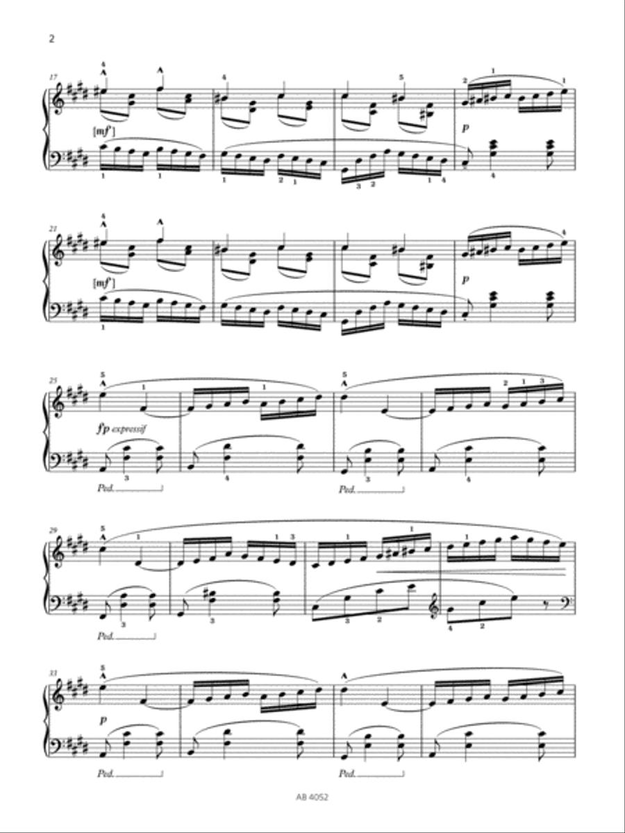 Prelude in C sharp minor (Grade 6, list A1, from the ABRSM Piano Syllabus 2023 & 2024) Piano Method scores gallery preview page 2